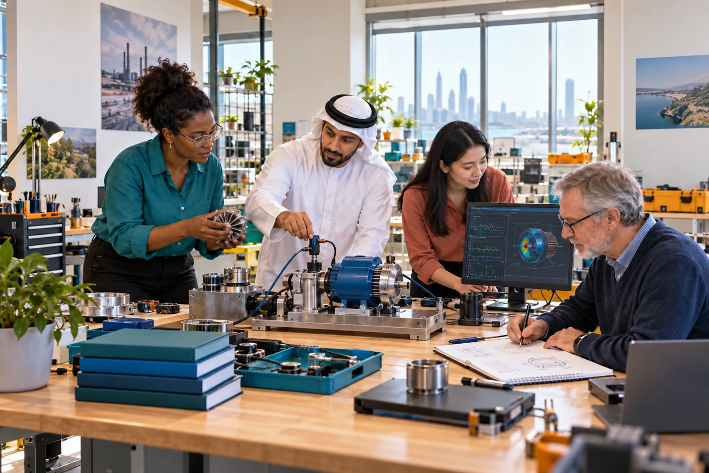 multidisciplinary team connecting an industry challenge with a sensing prototype and a shared experiment.