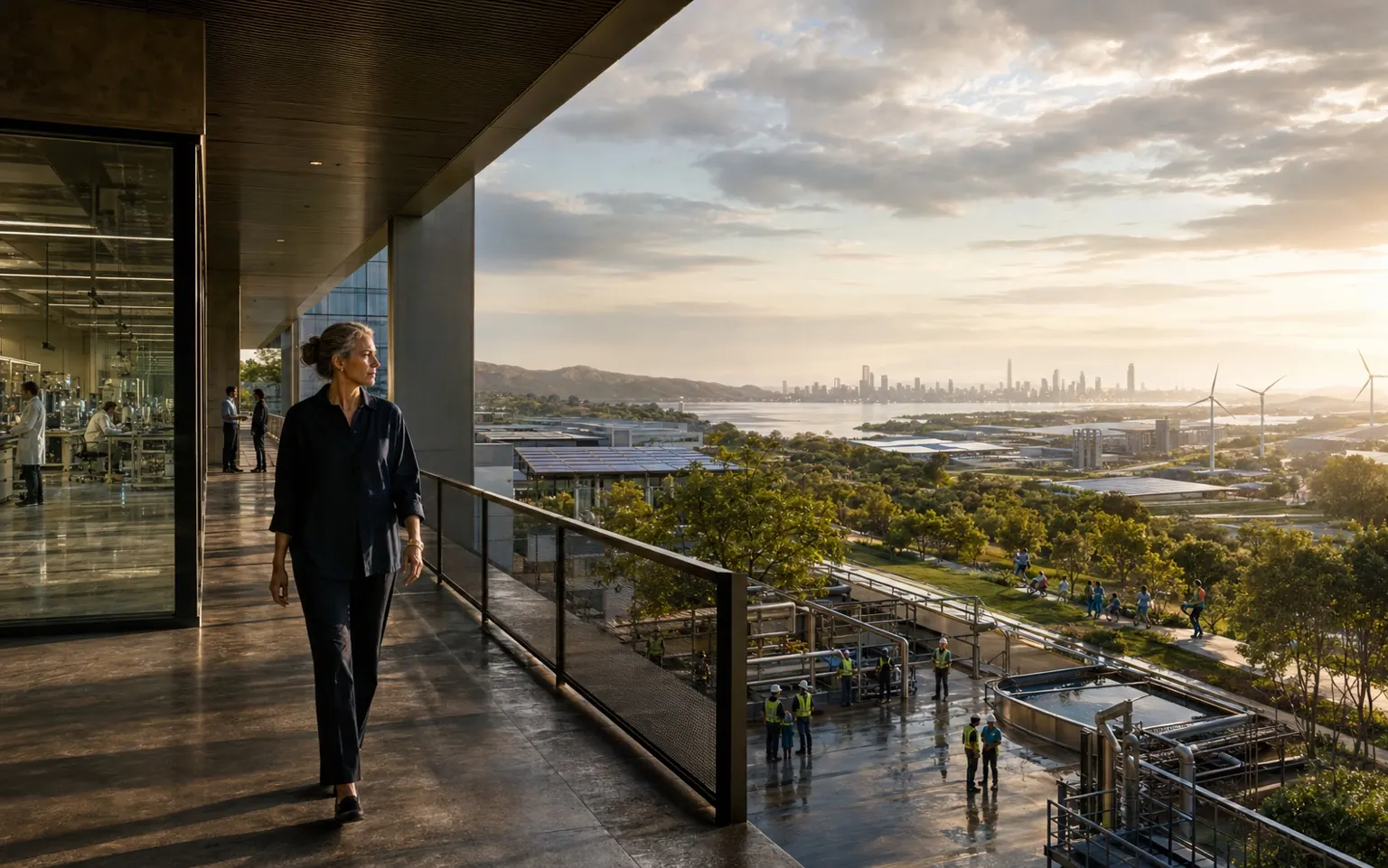 enterprise leader overlooking connected operations, research and the communities the business serves.
