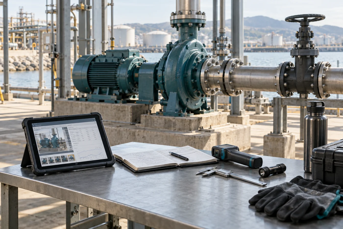 An industrial asset and its condition information.