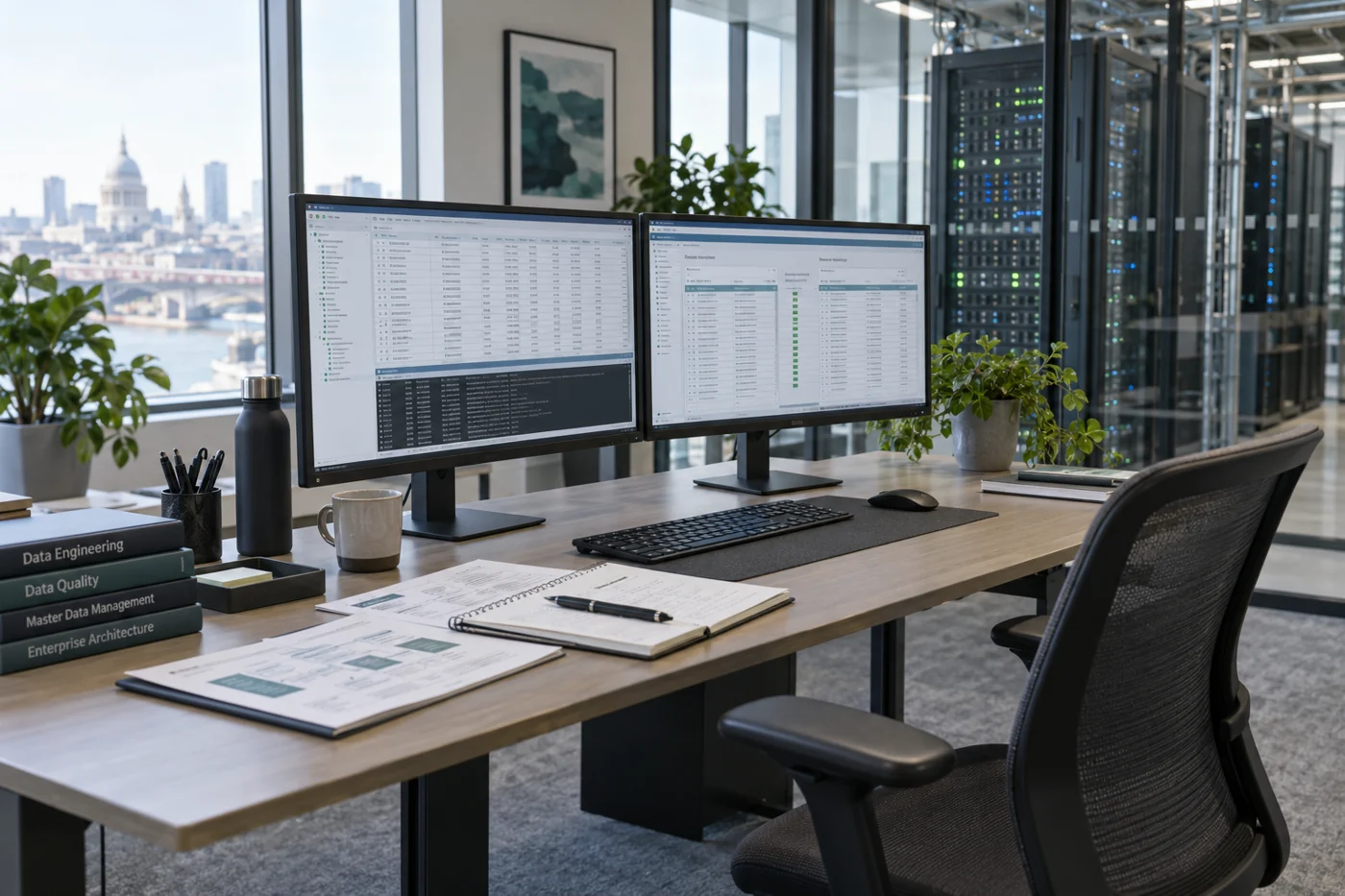 Data infrastructure and the information used to manage it.
